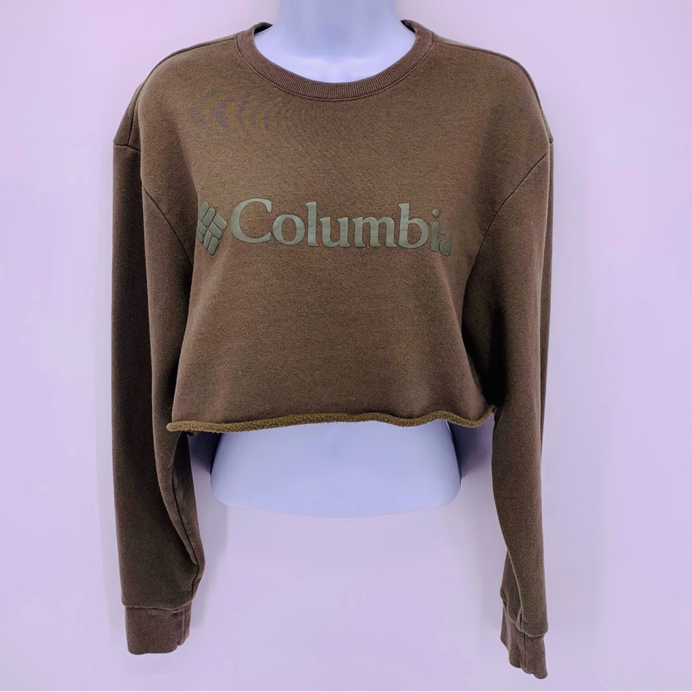 Columbia Cropped Crew Neck Sweatshirt Womens Size XS